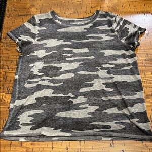 Lucky Brand Gray Camo Tee